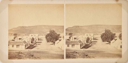 UNKNOWN PHOTOGRAPHER Two stereocard's of Whanganui