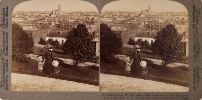 UNDERWOOD & UNDERWOOD PUBLISHERS Three Pictures of Auckland Vistas by Underwood & Underwood Publishers