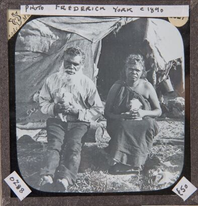 UNKNOWN PHOTOGRAPHER Charles Timbul and Ngilgi on the Welshpool Reserve, early 1900's