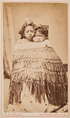 THOMAS EDWARD PRICE Four Carte de visite studio portraits of unidentified Māori.