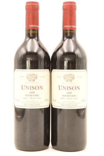 (2) 2000 Unison Vineyard Merlot Cabernet Syrah, Hawke's Bay