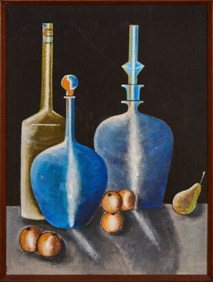 A Vintage Framed Acrylic on Board Still Life