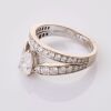 Chaumet, Josephine "Aube Printani&egrave;re," 18ct White Gold, 0.76ct Pear cut / 1.00ct Diamond Ring, GIA certified - 2