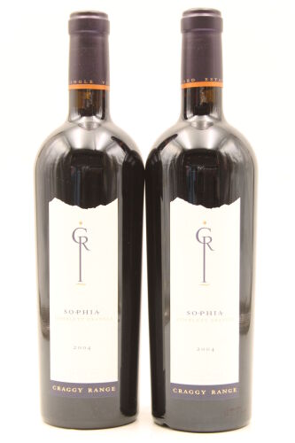 (2) 2004 Craggy Range Sophia Merlot, Gimblett Gravels [JR17.5] [BC95]