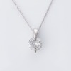 Platinum, 1.02ct Diamond Pendant on Platinum Chain