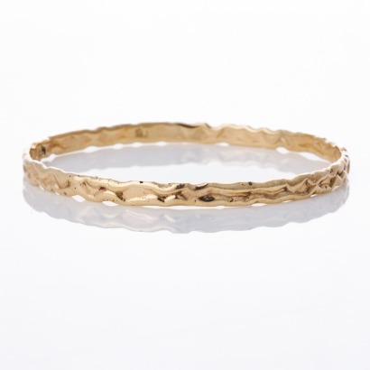 9ct Yellow Gold, 4.75mm Contemporary Round Bangle