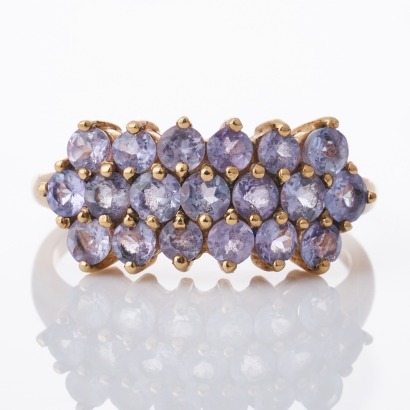 10ct Yellow Gold, Tanzanite Dress Ring