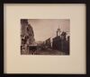 JOSIAH MARTIN An album page with Josiah Martin's Queen Street, Auckland from 1890's, and the Strasburg Cathedral West doorway on the reverse - 2