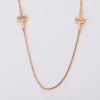 Tiffany & Co, 85cm, 18ct Rose Gold, Diamond / Mother of Pearl Station Necklace - 2