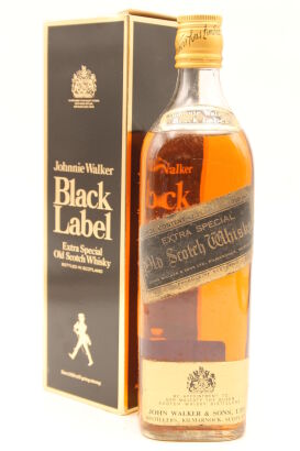 (1) Johnnie Walker Black Label 12 Year Old Blended Scotch Whisky 750ml (GB) Circa 1960's