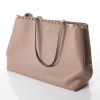 Valentino Garavani, Dusty Rose Beige Leather Studded Tote Bag - 2