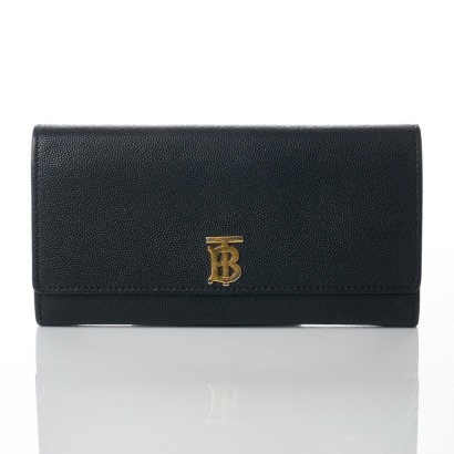 Burberry, Black Grained Leather Wallet