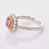 18ct White Gold, 1.01ct Fancy Pinkish Brown, 0.64ct Diamond Cluster Ring - 2