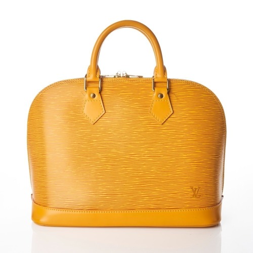 Louis Vuitton, Yellow Epi Alma MM Bag