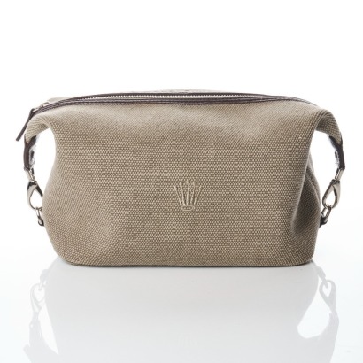Rolex, Taupe Canvas Toiletry Pouch