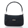 Gucci, Black GG Canvas Bamboo Handle Pochette