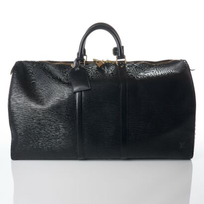Louis Vuitton, Black Epi Keepall Bag