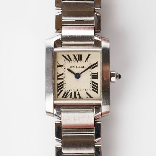 Stainless Steel, Cartier Tank Francaise SM Quartz Wristwatch, circa 2015