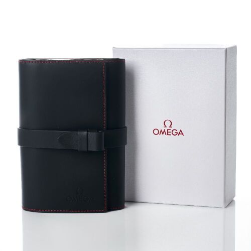 OMEGA, Watch Cleaning Kit Leather Roll with Box - As new