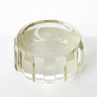 OMEGA, Resin Crown Paperweight with Box - Near new