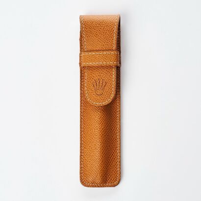 Rolex, Single Leather Penholder with Box - Near new
