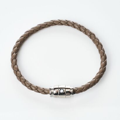 Montblanc, Meisterst&uuml;ck Steel 3 Rings Mastic Bracelet, Size 60 - As new