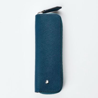 Montblanc, Sartorial 1 Cyprus Blue Pen Pouch Zip - As new