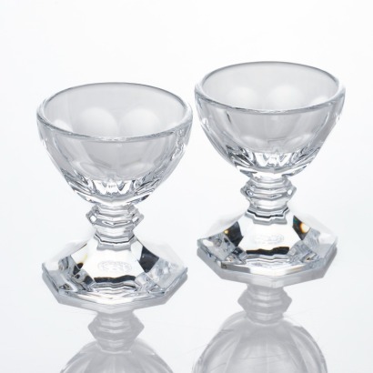 Baccarat, Crystal Egg Cups with Box