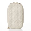Christian Dior, Cream Lambskin Phone Holder with Box - 2