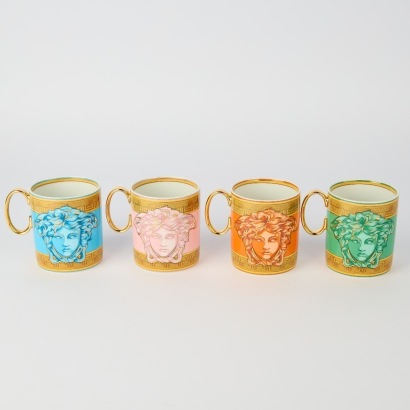 Four Versache for Rosenthal Coffee Cups