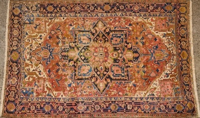 A 19th Century Persian Heriz Rug