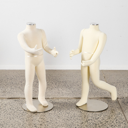A Pair Of Modern Children Mannequins