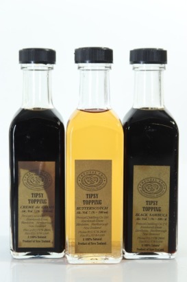 (1) Tipsy Topping Miniatures, 3 Bottles Sold as One Lot