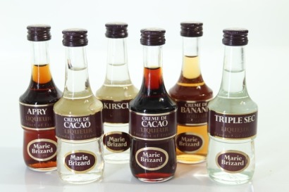 (1) Mixed Marie Brizard Miniatures, 6 Bottles Sold as One Lot