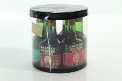 (1) Regnier Miniatures Box, 6 Bottles Sold as One Lot
