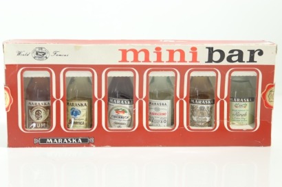 (1) Marsaka Mini Bar Miniature Box, 6 Sold as One Lot