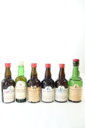 (1) Mixed Sherry Miniatures, 6 Bottles Sold as One Lot