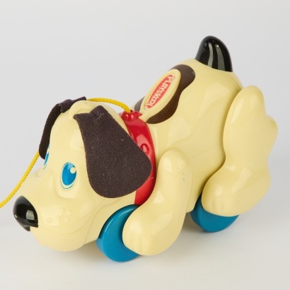 A Retro PlaySchool Pull-a-long Dog Toy
