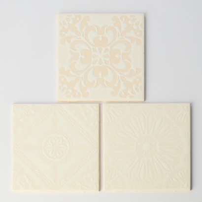 A Set of Three Vintage Pilkinton England Tiles, 1970's