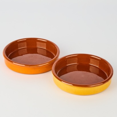 A Pair of Spanish Terracotta Dishes