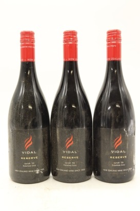 (3) 2006 Vidal Estate Reserve Syrah, Hawke's Bay (TL)