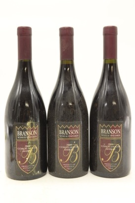 (3) 2000 Branson Wines & Vineyards Coach House Shiraz, Barossa Valley