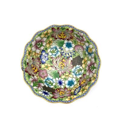 A Cloisonne Barbed-rim Bowl