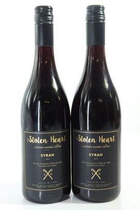 (2) 2013 Crown Range Cellar 'The Stolen Heart' Syrah, Hawke's Bay, Gimblett Gravels