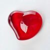 Tiffany & Co., Glass Heart Paperweight with Box