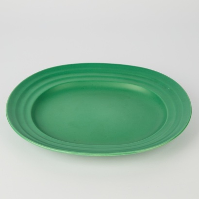 A Keith Murray for Wedgewood Matt Green Annular Ware Platter