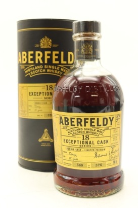 (1) Aberfeldy Exceptional Cask Series 18 Year Old Sherry Finish Cask Strength Single Malt Scotch Whisky, 52% ABV, 700ml (GB)