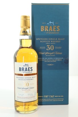(1) Braes Of Glenlivet 30 Year Old Single Malt Scotch Whisky, 53% ABV (GB)