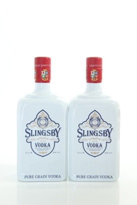 (2) Slingsby Pure Grain Vodka, England, 40% ABV