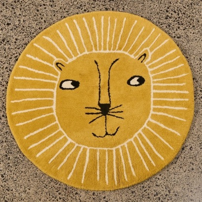 A OYOY Caramel Lion Rug Danish Design